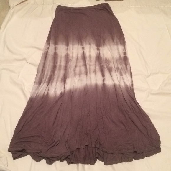 Grey, dyed maxi skirt - Picture 1 of 1